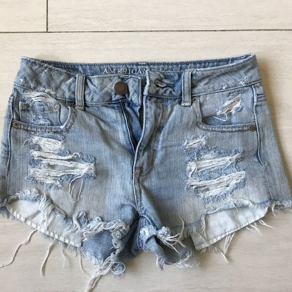 American Eagle Outfitters Pants - American Eagle high waisted distressed jean shorts