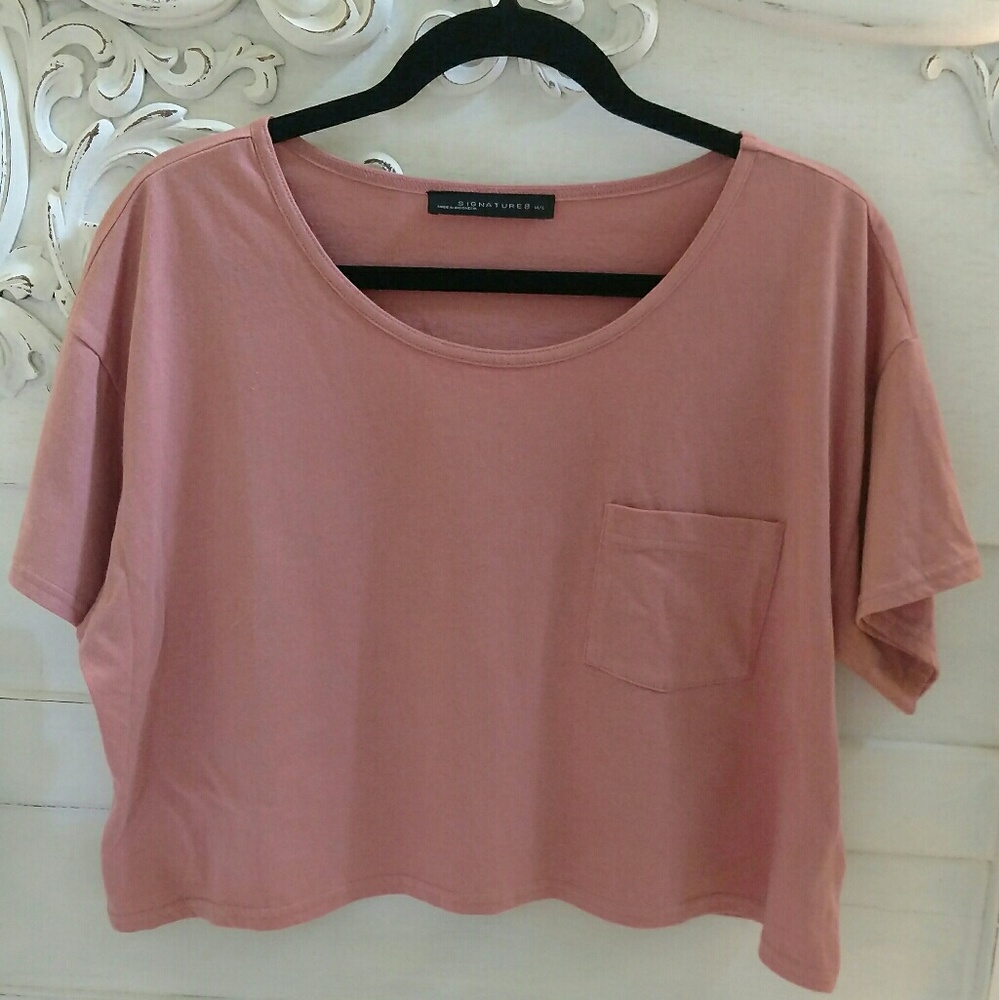 Rose Colored Crop Tee