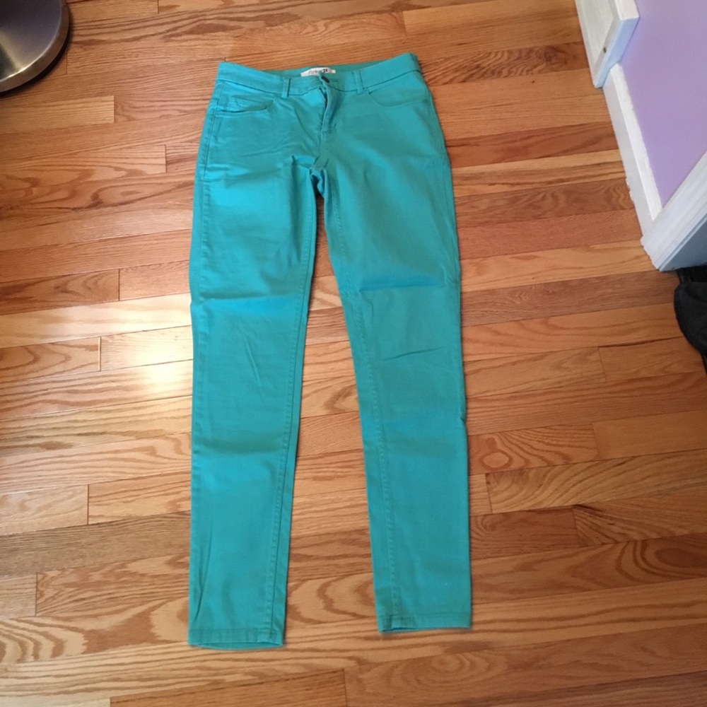 Forever 21 Turquoise jeans