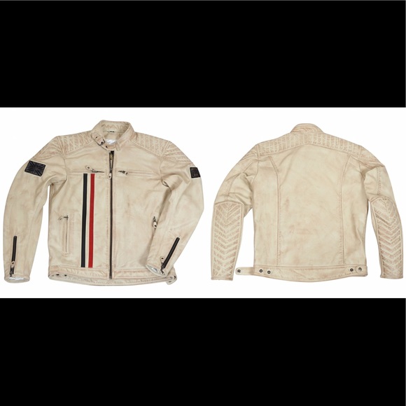 Leather jacket white - Picture 4 of 4