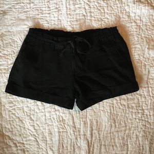 Old Navy Black Linen Shorts