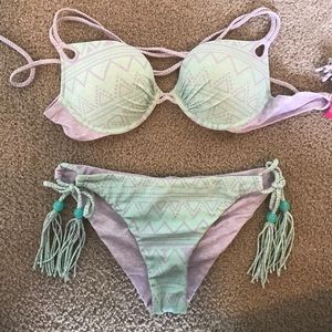 VS TRIBAL SWIMSUIT W/ REVERSIBLE BOTTOMS
