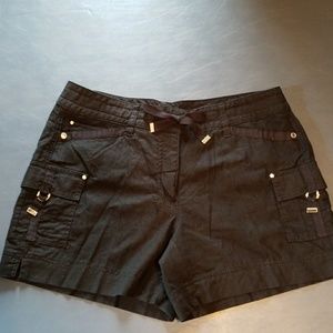 White House Black Market linen blend shorts.