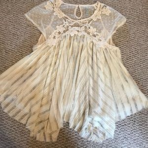 Free people cream colored top