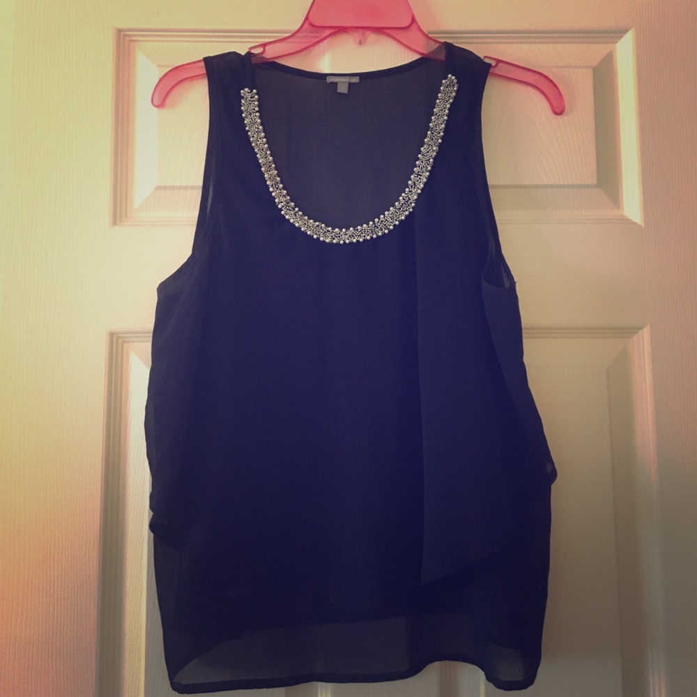 Embellished tier dress shirt!