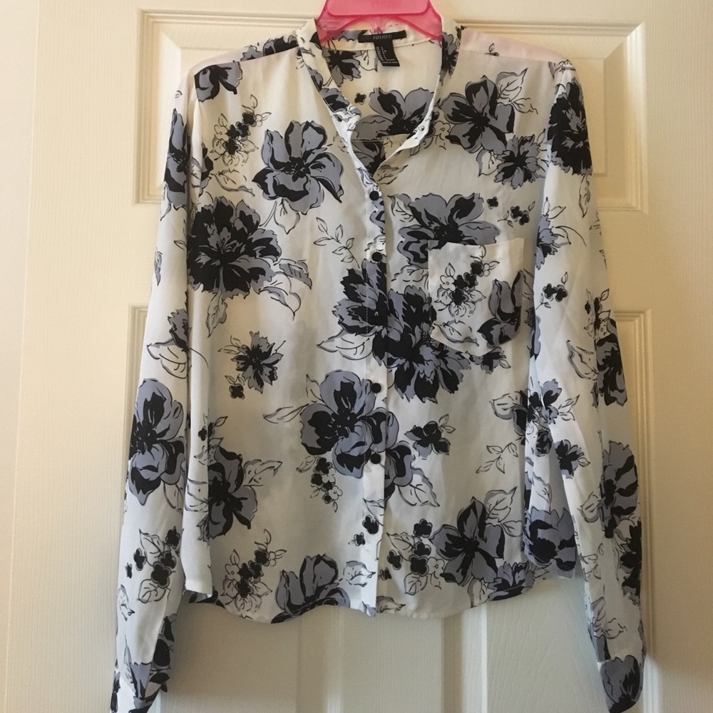Long sleeve floral blouse from Forever 21
