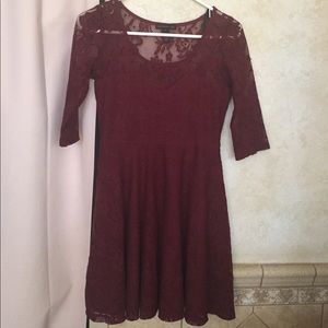 Material girl maroon dress