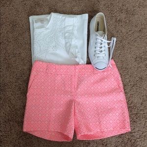 NWOT: Hot pink patterned shorts by the Limited