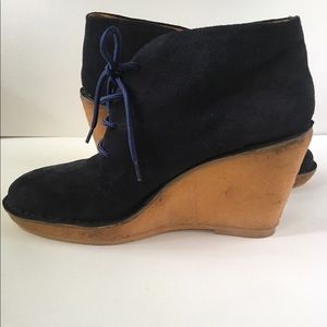 Marc jacobs blue suede shoes