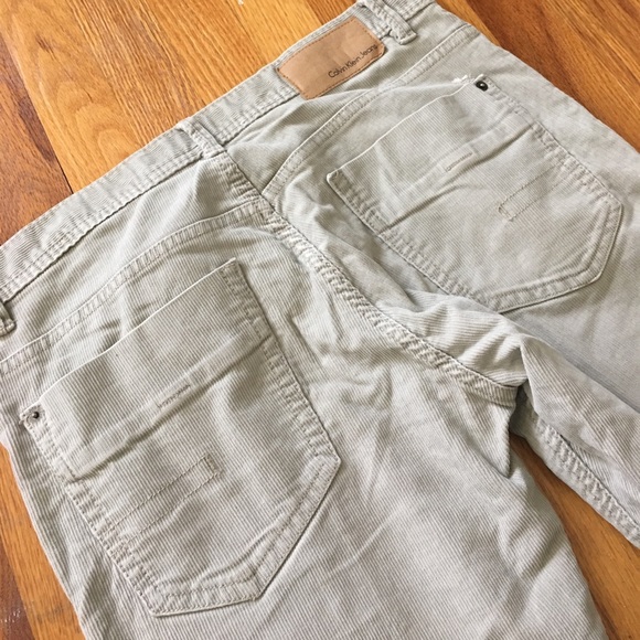 Calvin Klein Khaki Corduroy Pants - Picture 4 of 5