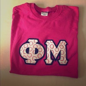 Phi Mu Letter Shirt