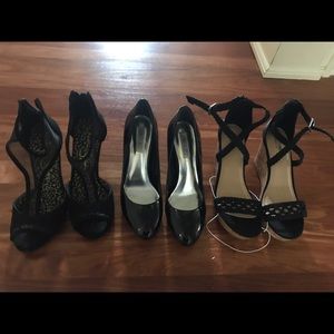 Black shoes. Sold separate or all together