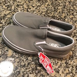 Women's grey slip on Vans