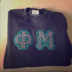 Phi Mu Letter Sweatshirt