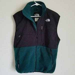 The North Face Vest Dark Green and Black