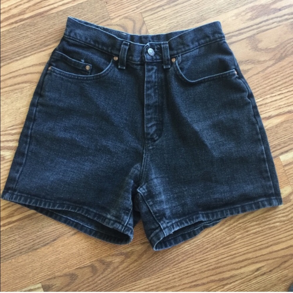Vintage LEE black faded high waisted shorts