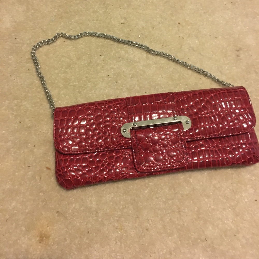 Red handbag