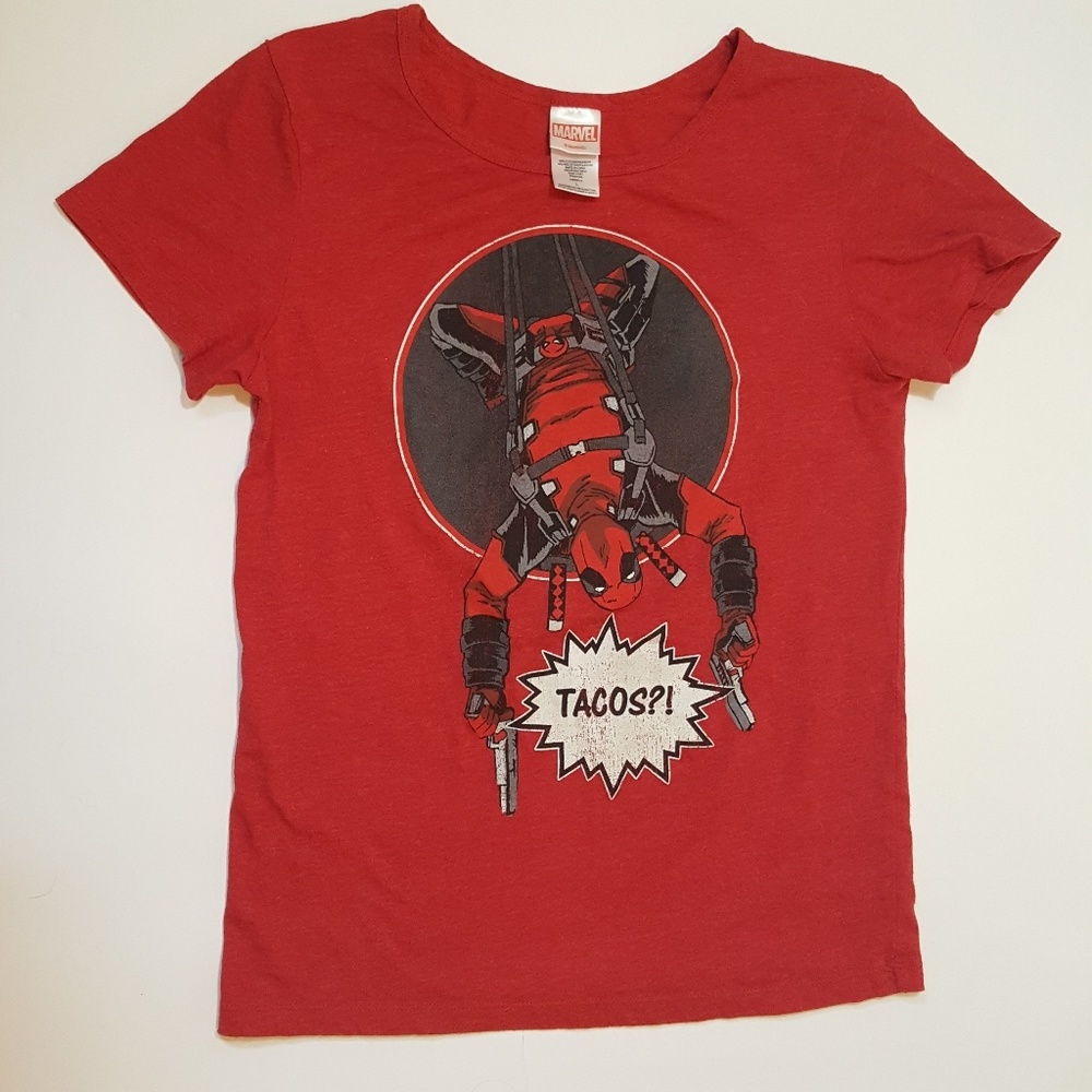 ❤️Marvel Deadpool Tacos Shirt loot crate exclisive