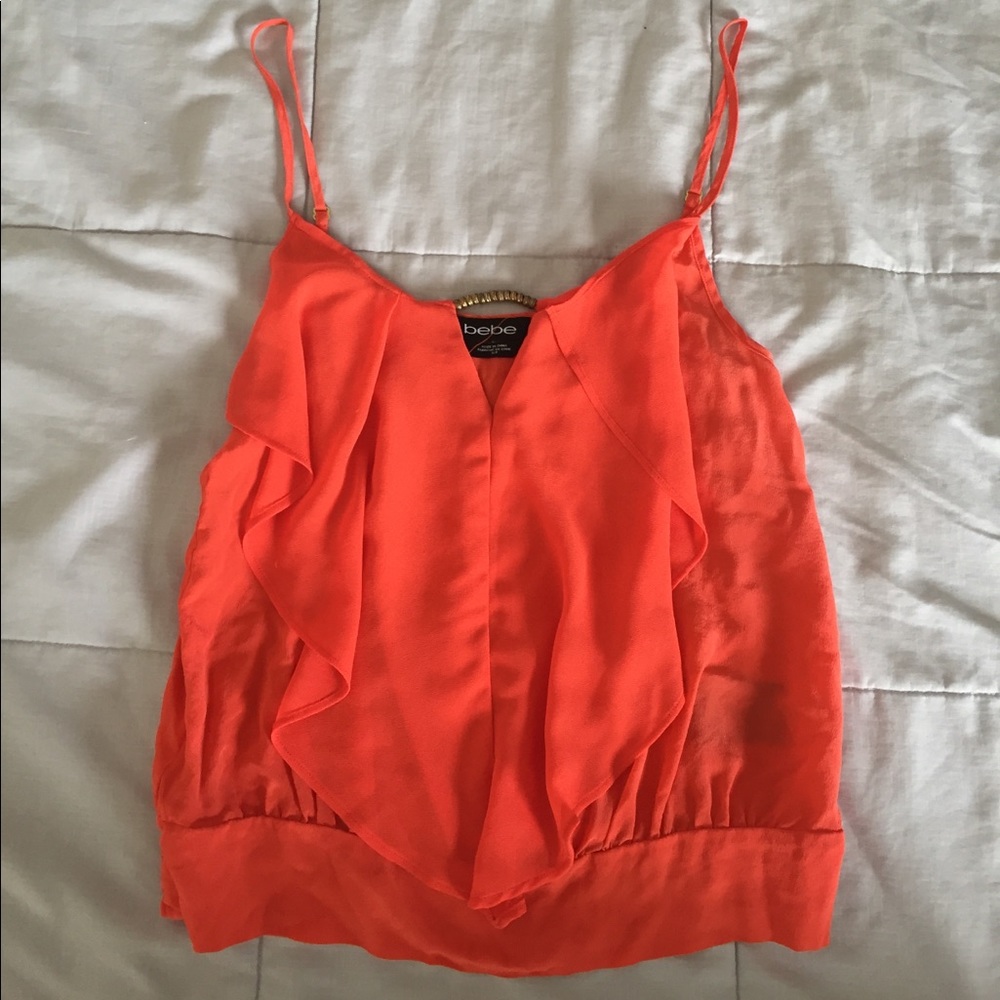 Orange Bebe tank top