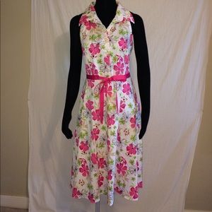 Floral cotton summer dress by Scarlett size 16