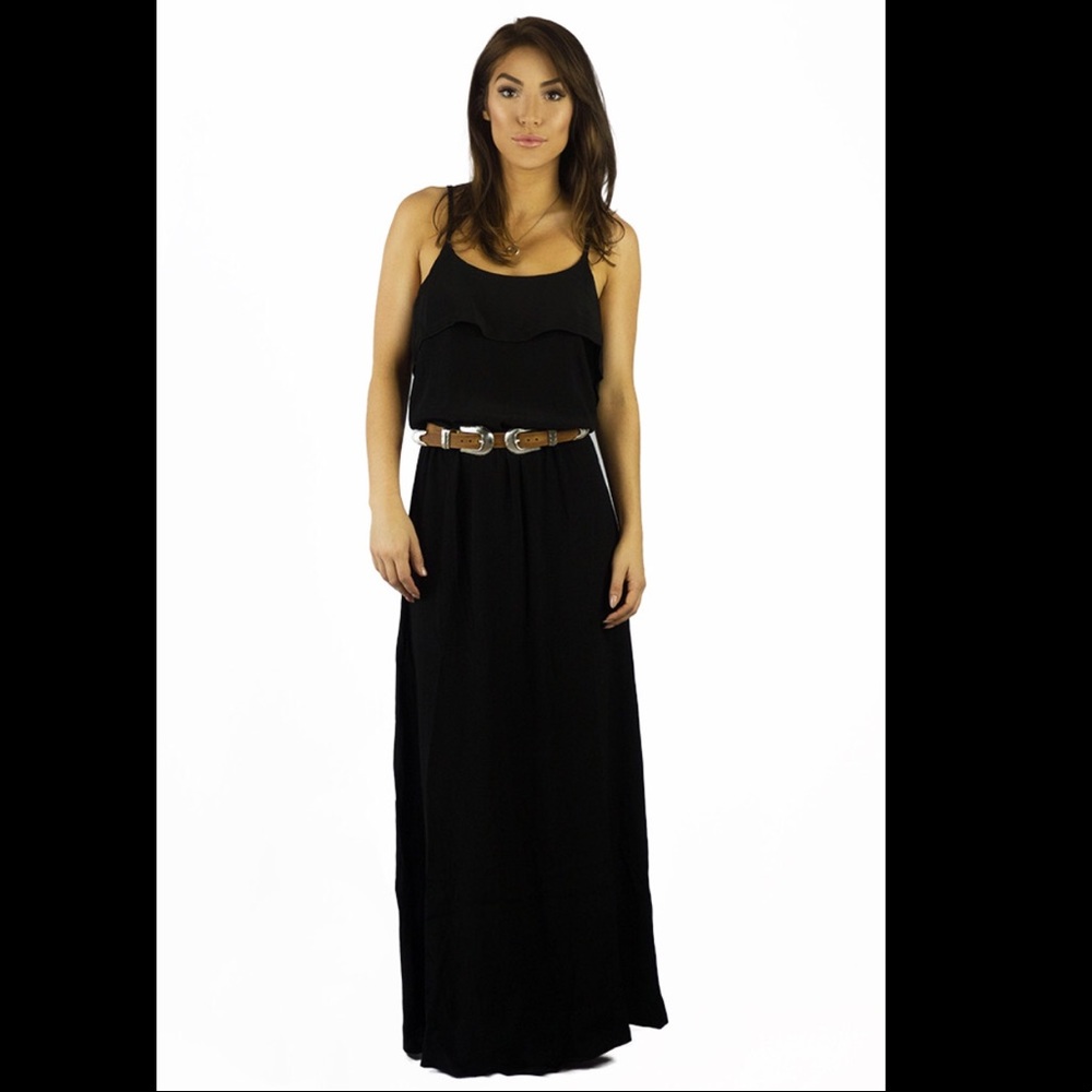Elan Brunch Maxi Dress Black