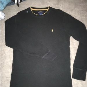 Black polo long sleeve