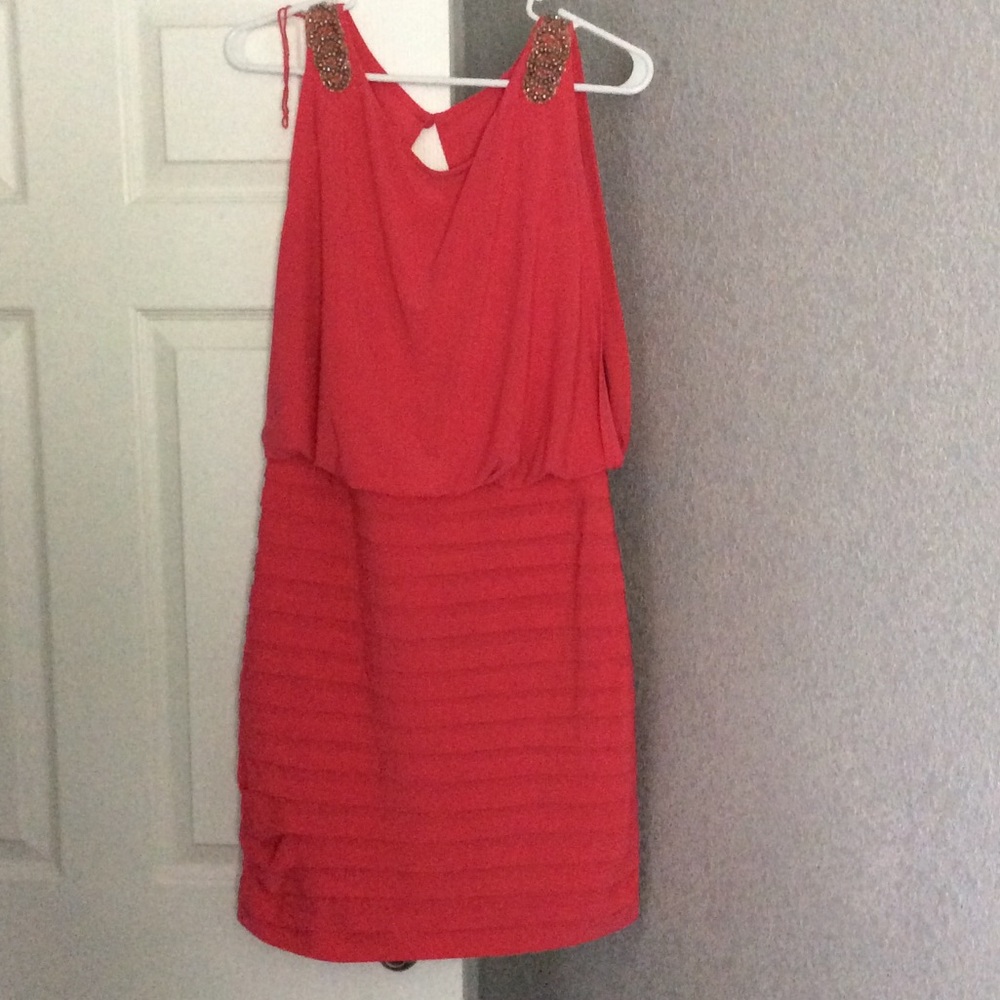 Salmon colored Cocktail Dress