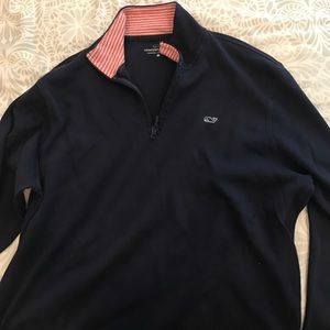 Navy Vineyard Vines quarter zip