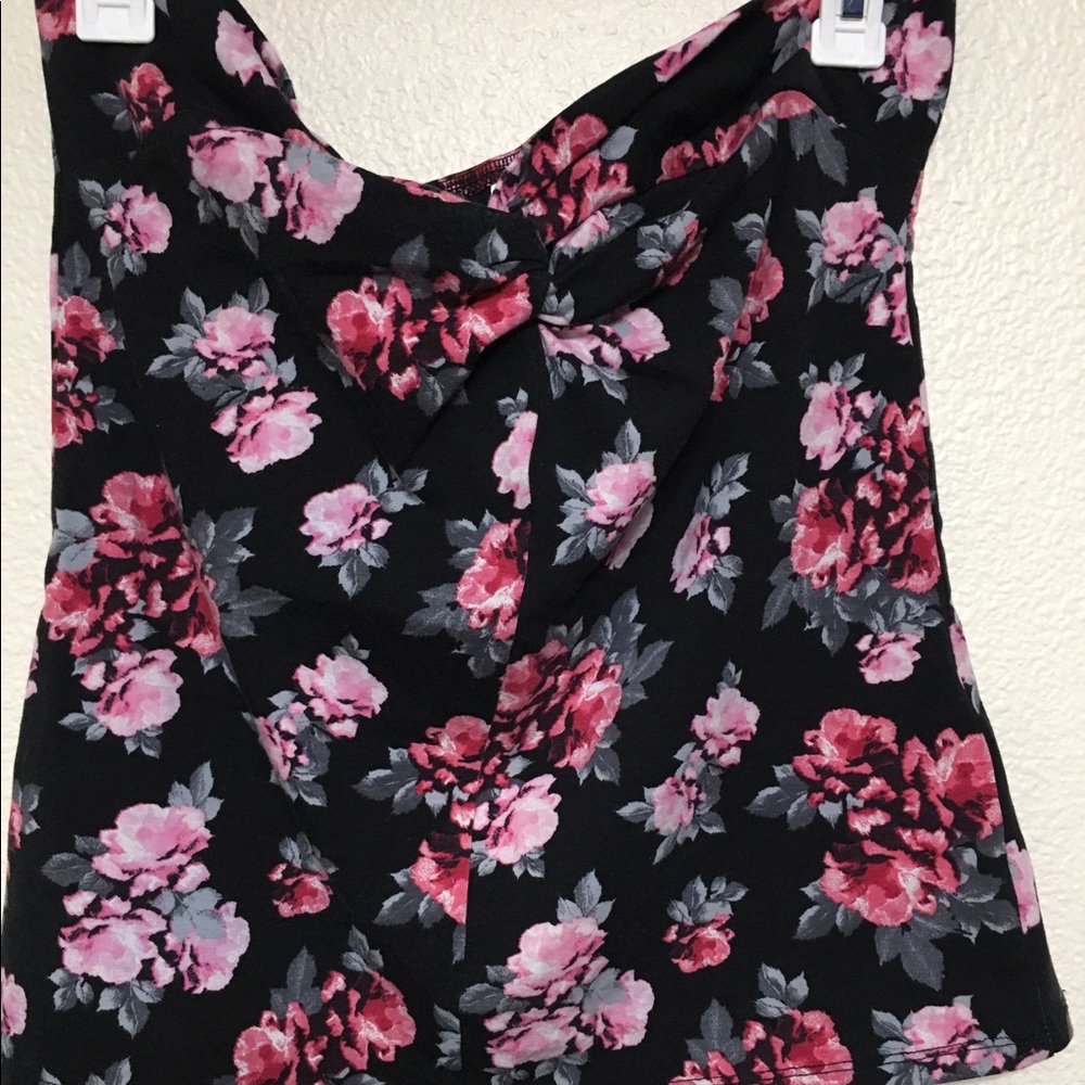 Cute floral tube top