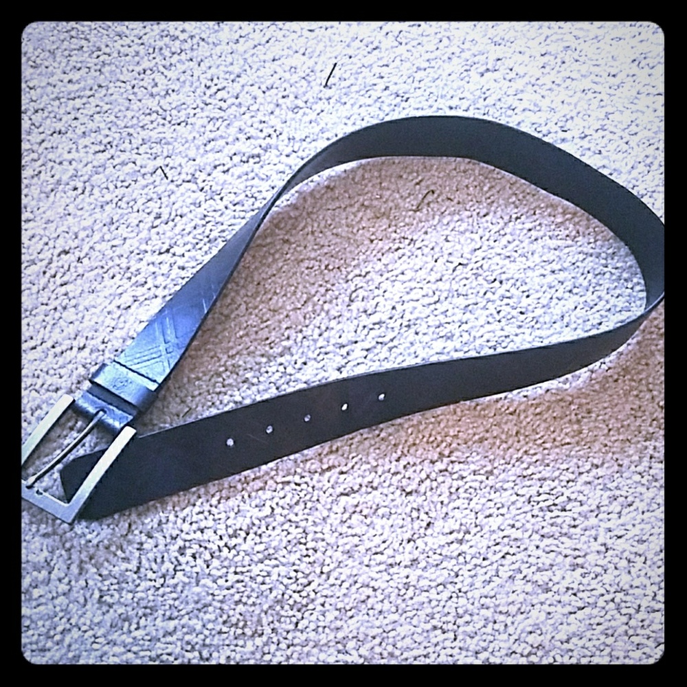 G by Guess Black Leather Belt
