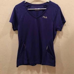 Purple FILA sport running shirt