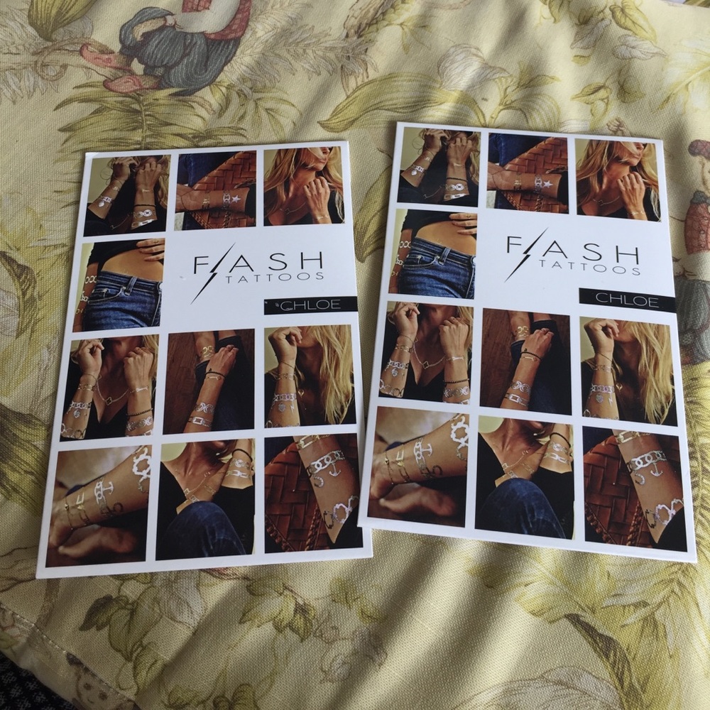 Flash Tattoos 2 packs available
