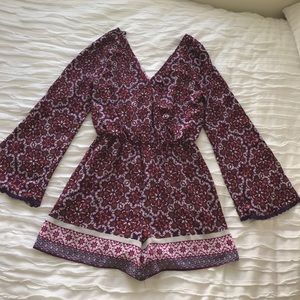 Long sleeve romper, size Medium