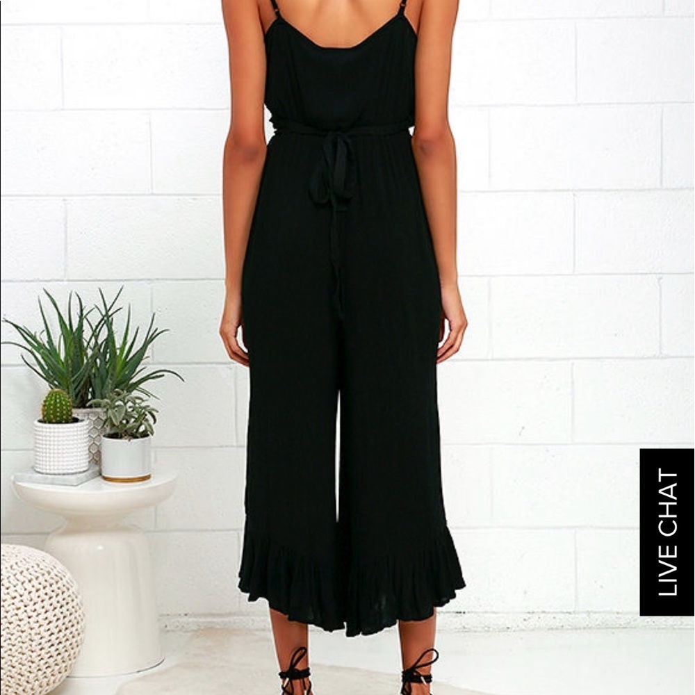 JACK BY BB DAKOTA FERDI BLACK MIDI JUMPSUIT - Picture 4 of 4