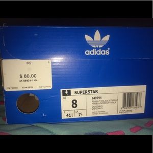 SUPERSTAR Adidas White and Black Shell toes