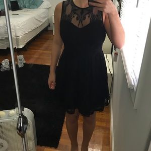 Black lace dress