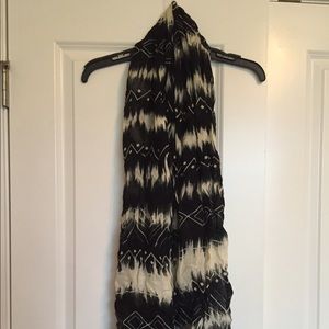 express black and white aztec scarf