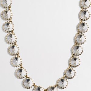J.Crew Brass Plated Crystal Necklace