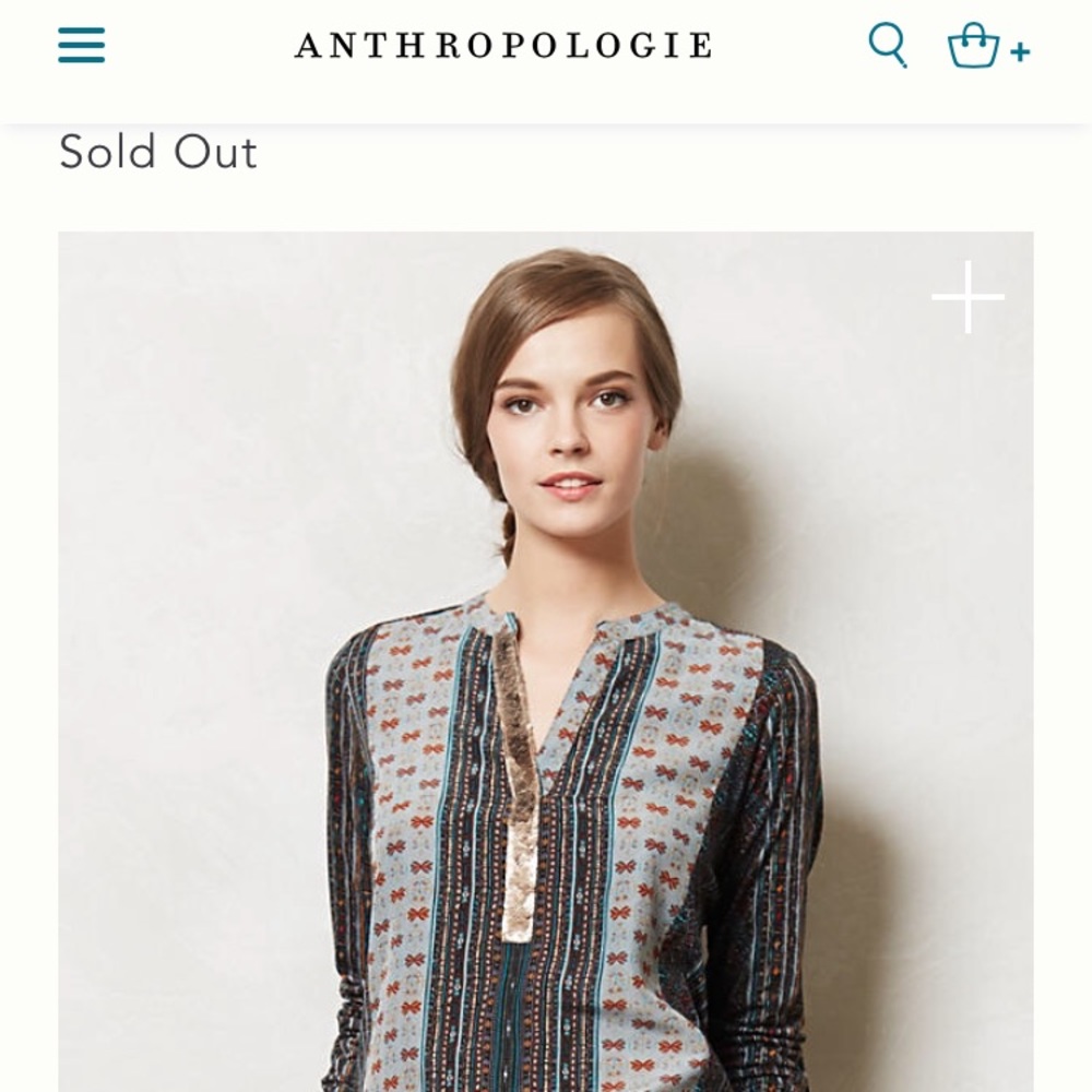 Anthropologie tunic size small.