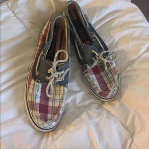 Plaid sperry topsiders