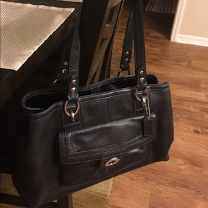 Coach Black Leather Purse