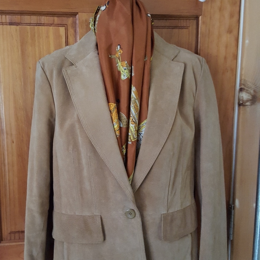 Suede blazer