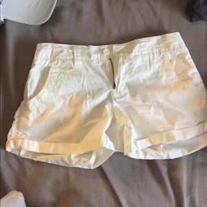 White Nike shorts