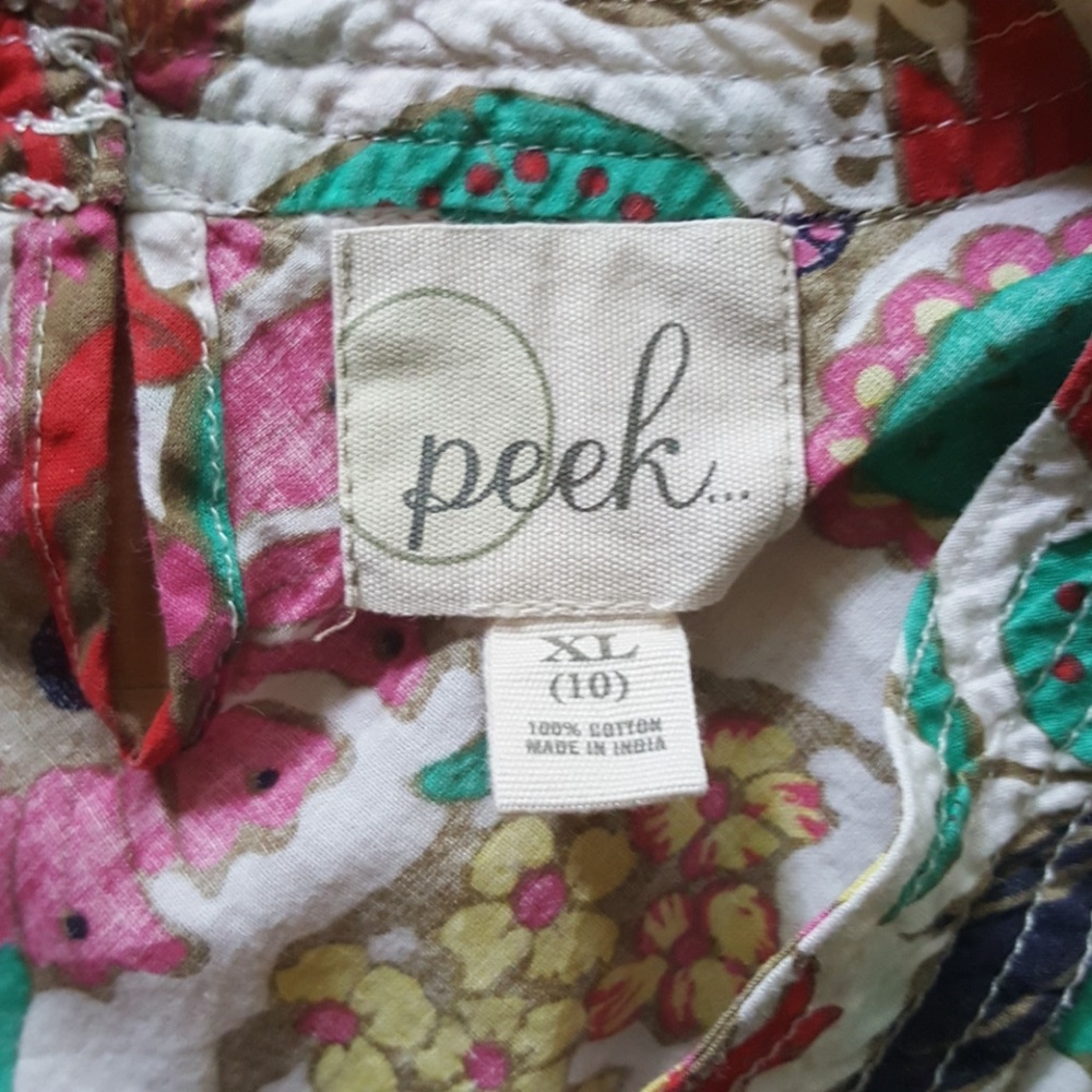 Peek Girls Floral Cotton Top - Picture 2 of 3