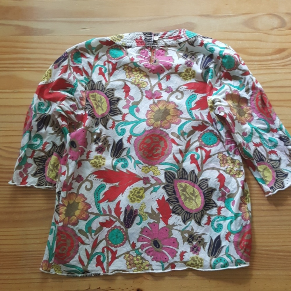 Peek Girls Floral Cotton Top - Picture 3 of 3