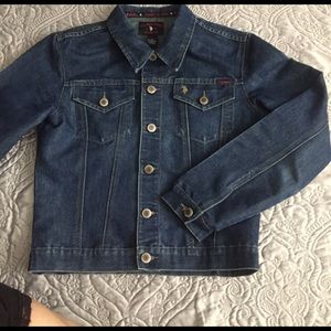 VERSATILE Denim Polo Jacket