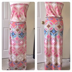 Tori Richard Honolulu Strapless Maxi Dress