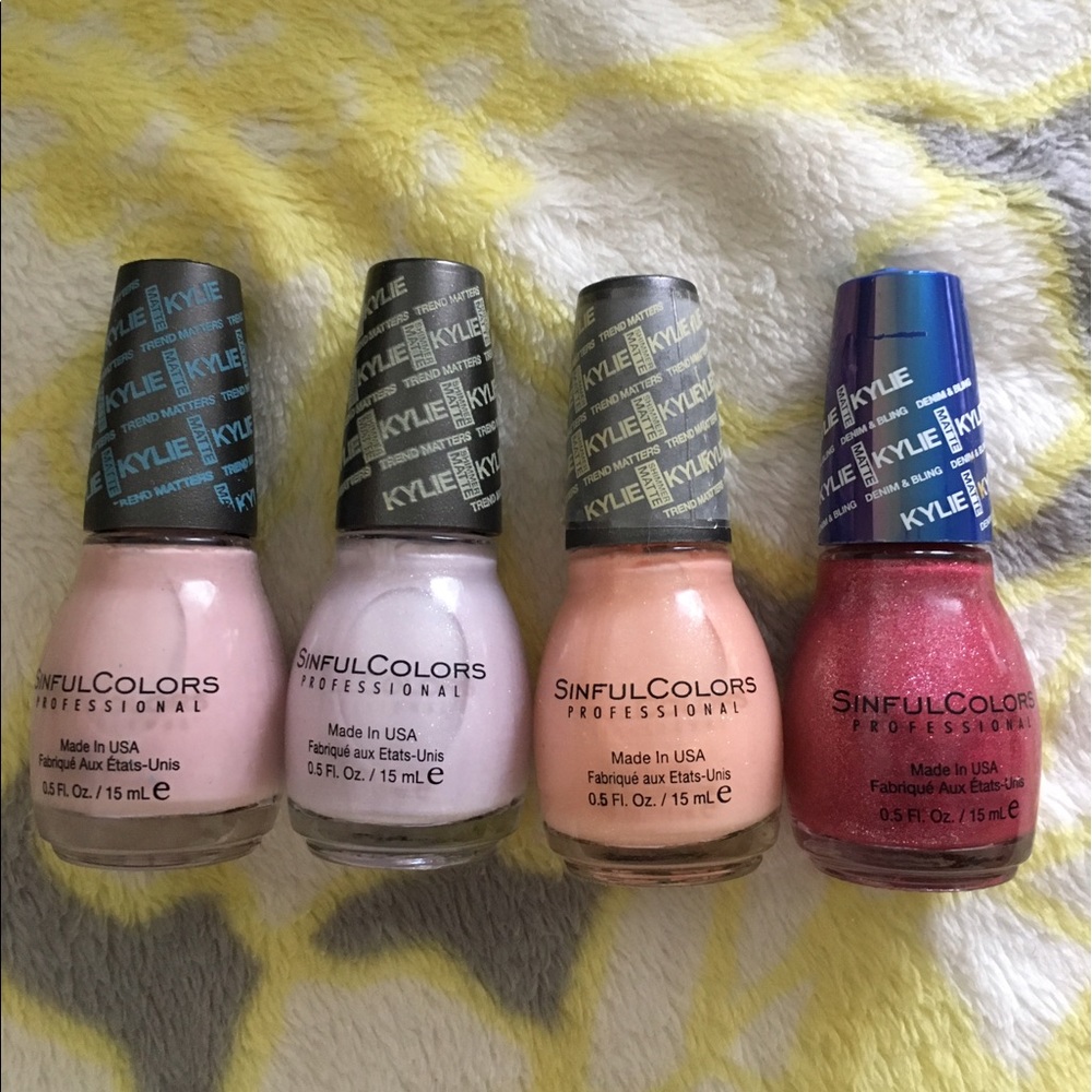 4 New Kylie Sinful Colors nail polishes