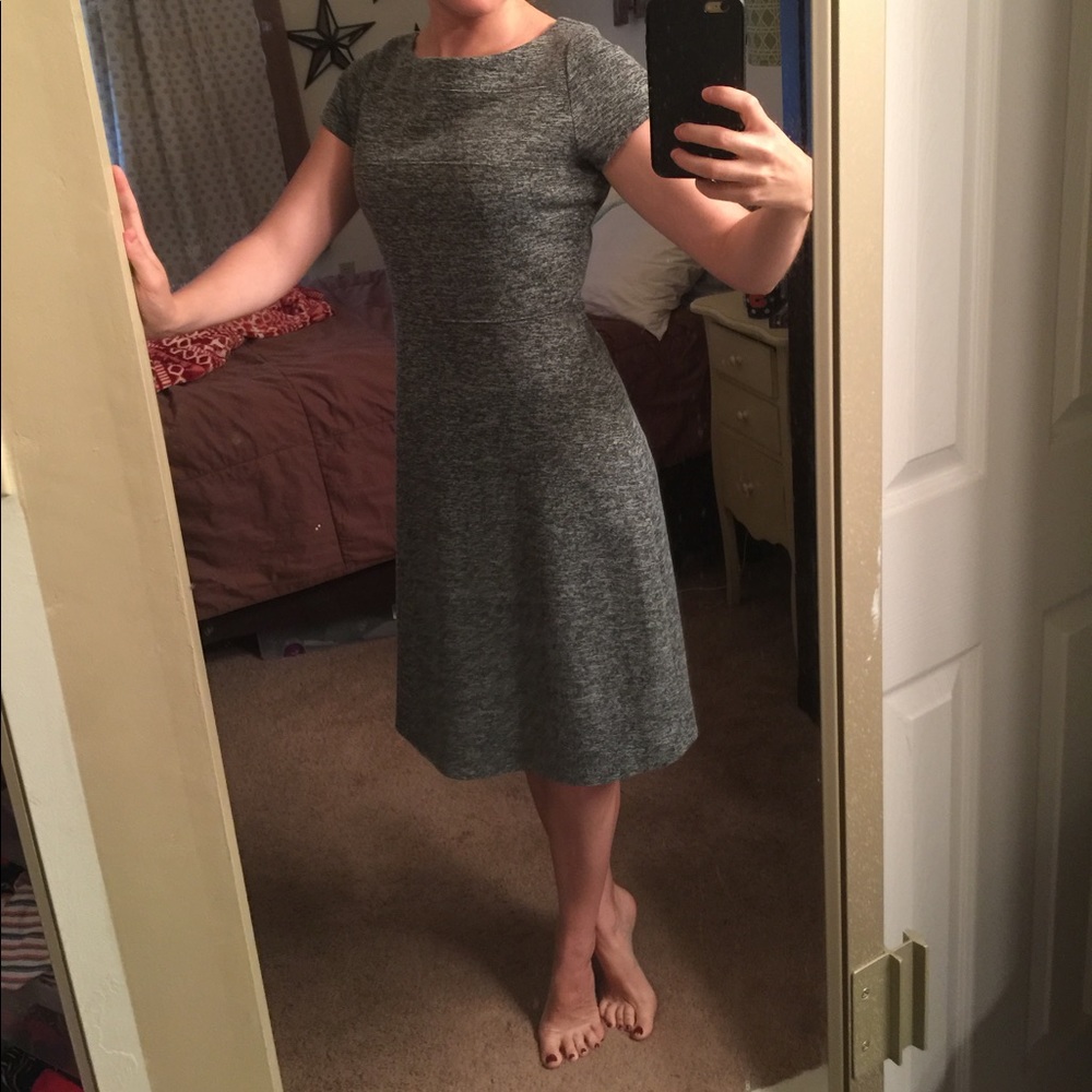 Classic Grey Sheath Dress