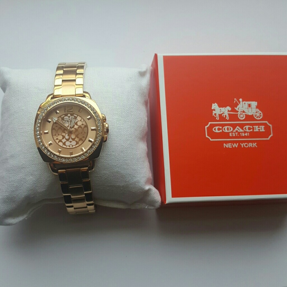 Rose Gold Coach Watch